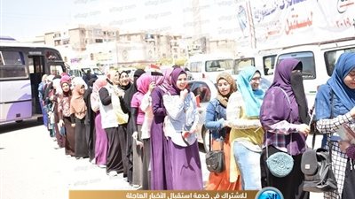 جامعة الفيوم تيسر على الطلاب الإدلاء باصواتهم في التعديلات الدستورية (صور)