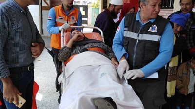 مُسنة تُدلي بصوتها في التعديلات الدستورية بالشرقية على 