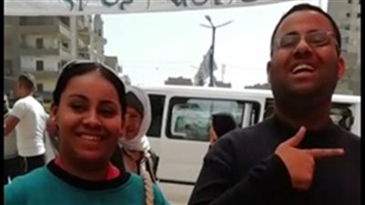 مجموعة من الصم والبكم تشارك في الاستفتاء بالمطرية (فيديو)