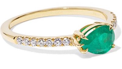 بالصور.. تشكيلة خواتم مرصعة بحجر الزمرد