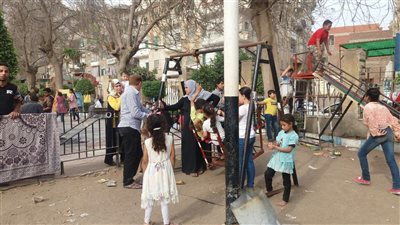 الغندور تتفقد الحدائق العامة بميت غمر في عيد الربيع (صور)