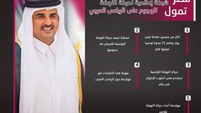 قطر تمول شبكة إعلامية لحركة النهضة للهجوم على الرباعى العربي