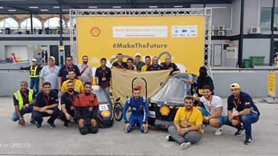 طلاب جامعة حلوان يشاركون بسيارتين في مسابقة 