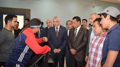 رئيس جامعة المنوفية يفتتح مهرجان مشروعات تخرج التربية الرياضية (صور)