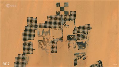 وكالة الفضاء الأوروبية تعرض فيديو يرصد 20 عاما من التنمية الزراعية في مصر 