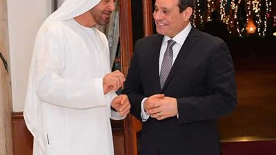 السيسي وولي عهد الإمارات يعقدان محادثات في القاهرة
