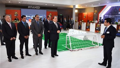 شاهد.. لحظة تفقد السيسي للاستعدادات والإجراءات التنظيمية لبطولة كأس الأمم الإفريقية 2019‎