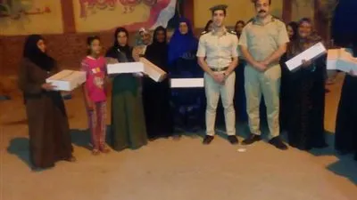 أمن المنيا يوزع 