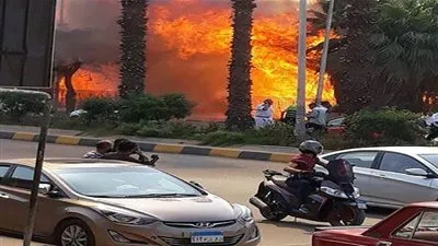 مصدر: حريق شارع الهرم..