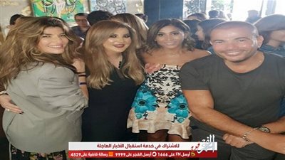 عمرو دياب في كواليس مسلسل 
