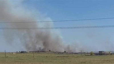 حرائق واسعة في حقول العراق 