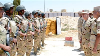 شاهد.. رئيس الأركان يتفقد قوات التأمين بشمال ووسط سيناء