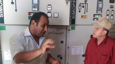 توصيل التيار الكهربائي لأنفاق قناة السويس من موزع شرق وغرب بورسعيد (صور)