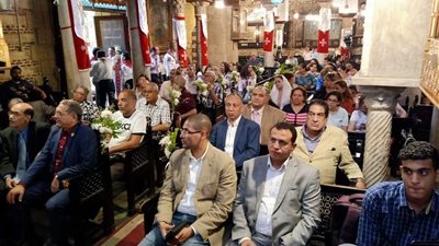 توافد الأقباط لحضور احتفالية إحياء مسار رحلة العائلة المقدسة بكنائس زويلة الأثرية