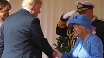 الملكة إليزابيث تستقبل ترامب فى قصر بكنجهام