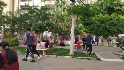 استمرار توافد المواطنين بالغربية على الحدائق العامة بأول أيام عيد الفطر (صور)