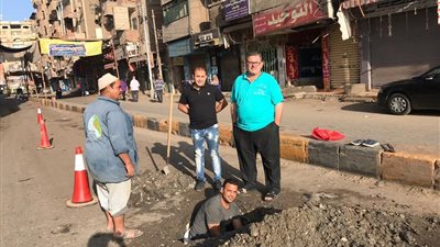 هبوط أرضي في مدينة بالمنوفية يثير غضب سائقي السيارات (صور)