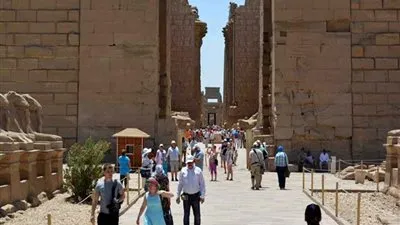 5600 زائر لمعابد الكرنك بالأقصر في عيد الفطر المبارك 