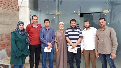 حجاج الجمعيات الأهلية بدمياط ينتهون من اجراءات بصمة اليد والعين 