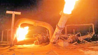 حريق ضخم بحقل السرير النفطي بليبيا.. والخسائر 30 ألف برميل يوميا