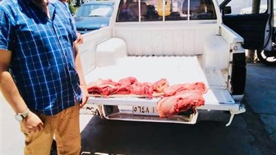 تموين الفيوم: ضبط لحوم بلدي بأختام مزورة وفاسده لدى جزار بالحادقة  