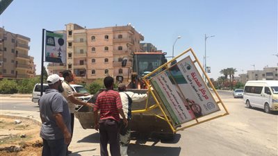  جهاز تنمية مدينة السادات يشُن عدة حملات لإزالة التعديات والإشغالات بالمدينة