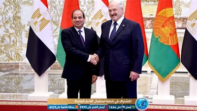 التفاصيل الكاملة.. جلسة مباحثات السيسي ورئيس بيلاروسيا (صور) 