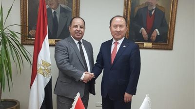 وزير المالية يبحث مع وفد كورى تعزيز التعاون الاقتصادى