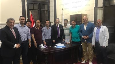 خالد فتوح متحدثًا باسم لجنة الإعلام الرياضي