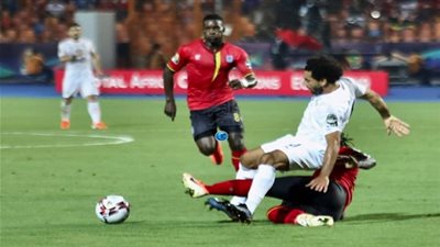 محمد صلاح يحتفل بالتأهل بطريقة خاصة