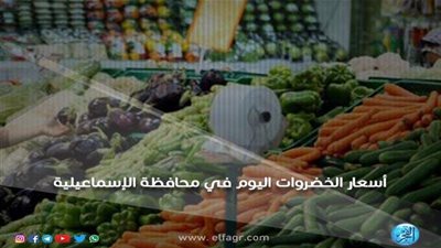 أسعار الخضروات والفاكهة اليوم الاثنين في أسواق الإسماعيلية