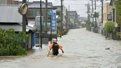 إجلاء آلاف الأشخاص بإقليم كاجوشيما اليابانى بسبب الأمطار الغزيرة