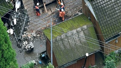 إصابة 4 اشخاص جراء فيضانات في جنوب اليابان 