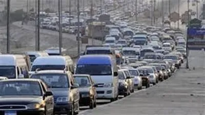 كثافات مرورية بشوارع القاهرة والجيزة