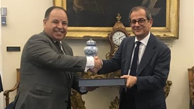 وزير المالية يبحث مع نظيره الإيطالي تعزيز الشراكة بين البلدين