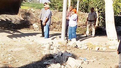 حملة لإزالة 3 حالات تعدي على الأراضي الزراعية بالقناطر الخيرية (صور)