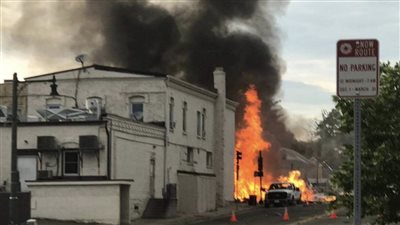 انفجار أحد المطاعم الشهيرة في أمريكا