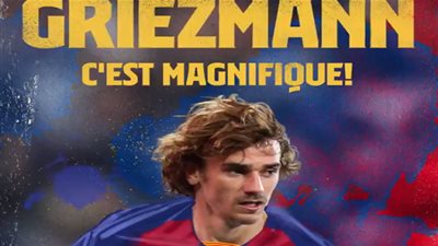 عاجل ورسميا.. برشلونة يعلن ضم جريزمان 