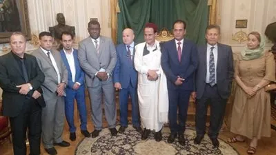 وفد البرلمان الليبي بالقاهرة يزور متحف مجلس النواب (صور) 