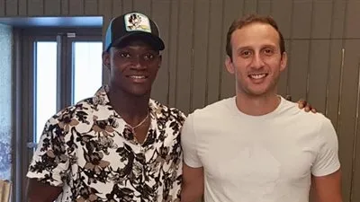 أليو ديانج في تدريبات الأهلي