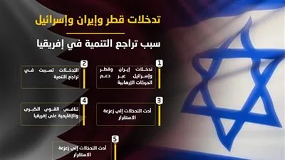 تدخلات قطر وإيران وإسرائيل سبب تراجع التنمية في إفريقيا