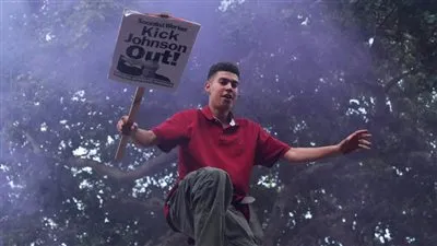 احتجاجات على سياسة جونسون وسط لندن