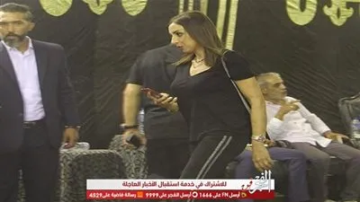 أنغام ودرة ونجوى فؤاد وإيناس الدغيدي وحكيم في عزاء والدة يسرا (صور)