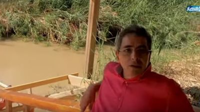 محمود سعد يعرض فيديو لزيارته لمكان معمودية المسيح في نهر الأردن
