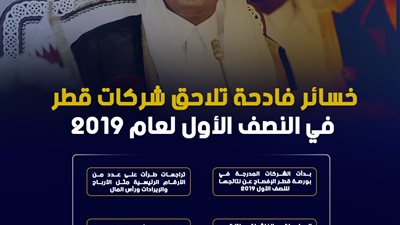 خسائر فادحة تلاحق شركات قطر في النصف الأول لعام 2019