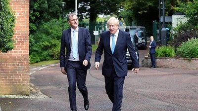 جونسون يجري محادثات في بلفاست حول خروج بريطانيا من الاتحاد الأوروبي