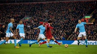محمد صلاح ضد مانشستر سيتي.. إذا سجل يفوز ليفربول دائما
