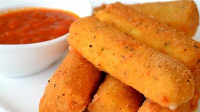 طريقة تحضير أصابع جبن الموزاريلا الشهية