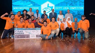 فريق هندسة حلوان the shield يفوز بمسابقة روبوت الألغام ويتأهل للعالمية