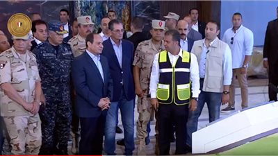 شاهد.. جولة تفقدية للرئيس السيسي بمنتجع ماسة العلمين